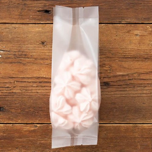 洋菓子・スイーツ用袋 OB-104 無地スイーツパック/マット-4(100枚) ヘッズ 表面がマットな無地の袋が平置きされた状態