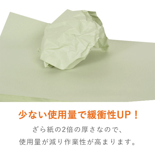 カット済みのボーガスペーパー緩衝材