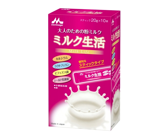 大人のための粉ミルク　ミルク生活　スティック　1ケース(10本×12箱入)画像
