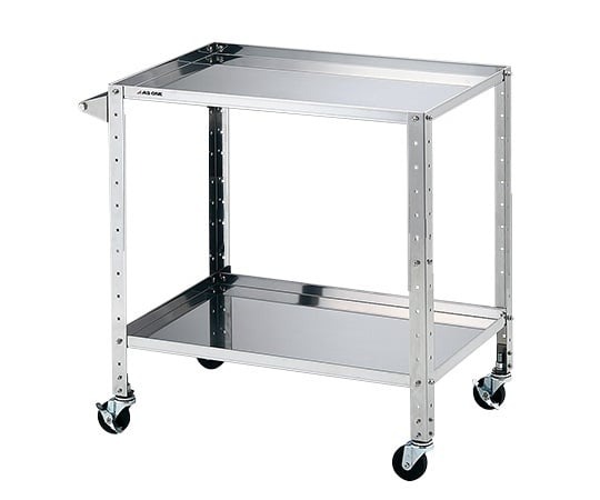 ステンレスヘビーワゴン　枠付きラージ　2段