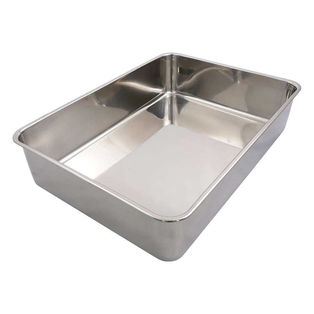 ステンレス深型組バット 未滅菌 フッ素コートあり 11号 435×315×98mm