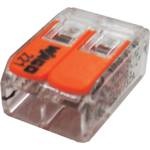 JAPPY ﾜﾝﾀｯﾁｺﾈｸﾀ ｸﾘｱﾀｲﾌﾟ 電線数2本 1箱(10個)画像