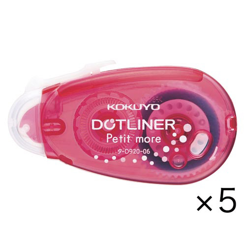 ドットライナープチモアピンク使い切り強粘着×５画像