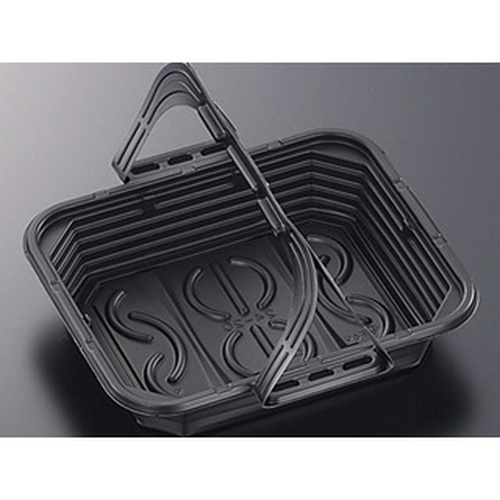 中央化学 軽食容器 CT WRL 24-20 BK 本体画像