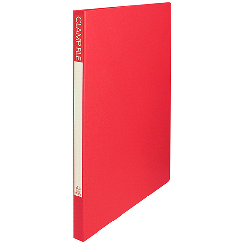 ｸﾗﾝﾌﾟﾌｧｲﾙ A4ﾀﾃ 100枚収容 10mmとじ 背幅18mm ﾚｯﾄﾞ 1ｾｯﾄ(10冊)画像