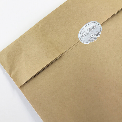 ギフトラッピングに！英字入りの華やかなギフトシール