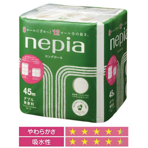 ネピアコンパクト　Ｗ４５ｍ×８ロール画像
