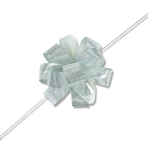 HEIKO ワンタッチメタルリボン 24mm幅×20m巻 シルバー 1巻画像