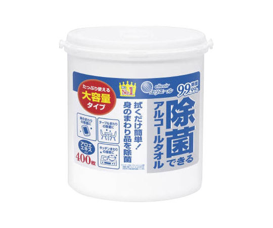 エリエール 除菌できるアルコールタオル 大容量本体 400枚画像