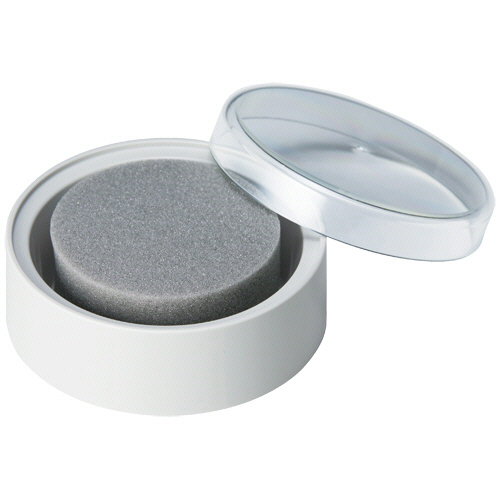 抗菌剤入り事務用ｽﾎﾟﾝｼﾞ 丸型 (蓋付) 1個画像