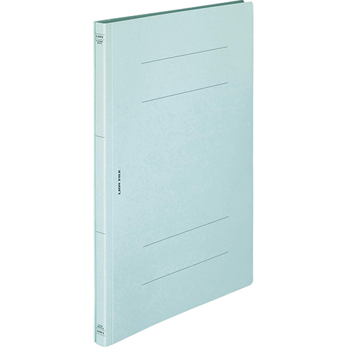 ﾌﾗｯﾄﾌｧｲﾙ(環境) 樹脂押え具 B4ﾀﾃ 150枚収容 背幅18mm 水 1冊画像