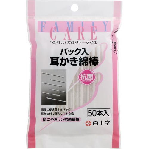 ＦＣパック入耳かき綿棒５０本画像