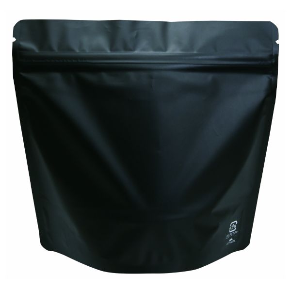 コーヒー豆 袋 COT-822N アルミスタンドチャック袋200gマット黒バルブ無 ヤマニパッケージ画像