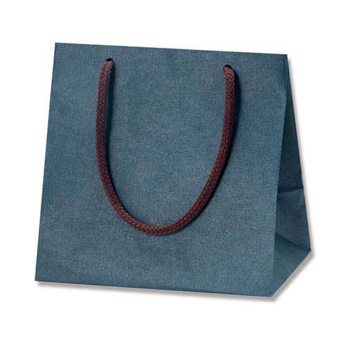 手提げ紙袋（紺・アクリル紐・幅160×マチ110×高さ160mm）画像