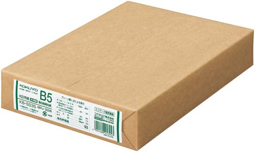 ＫＢ用紙　低白色再生紙　６６ｇ　Ｂ５　５００枚画像