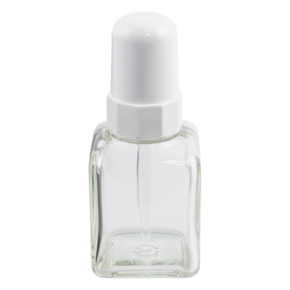 スポイド瓶(角型ガラス製)　120mL　透明画像