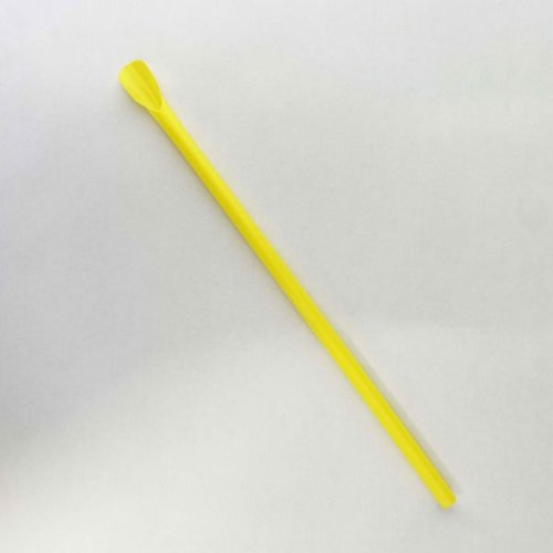 かき氷用品 スプーンストロー φ7×210mm 裸 黄 羽柴化成工業 [ケース販売]画像