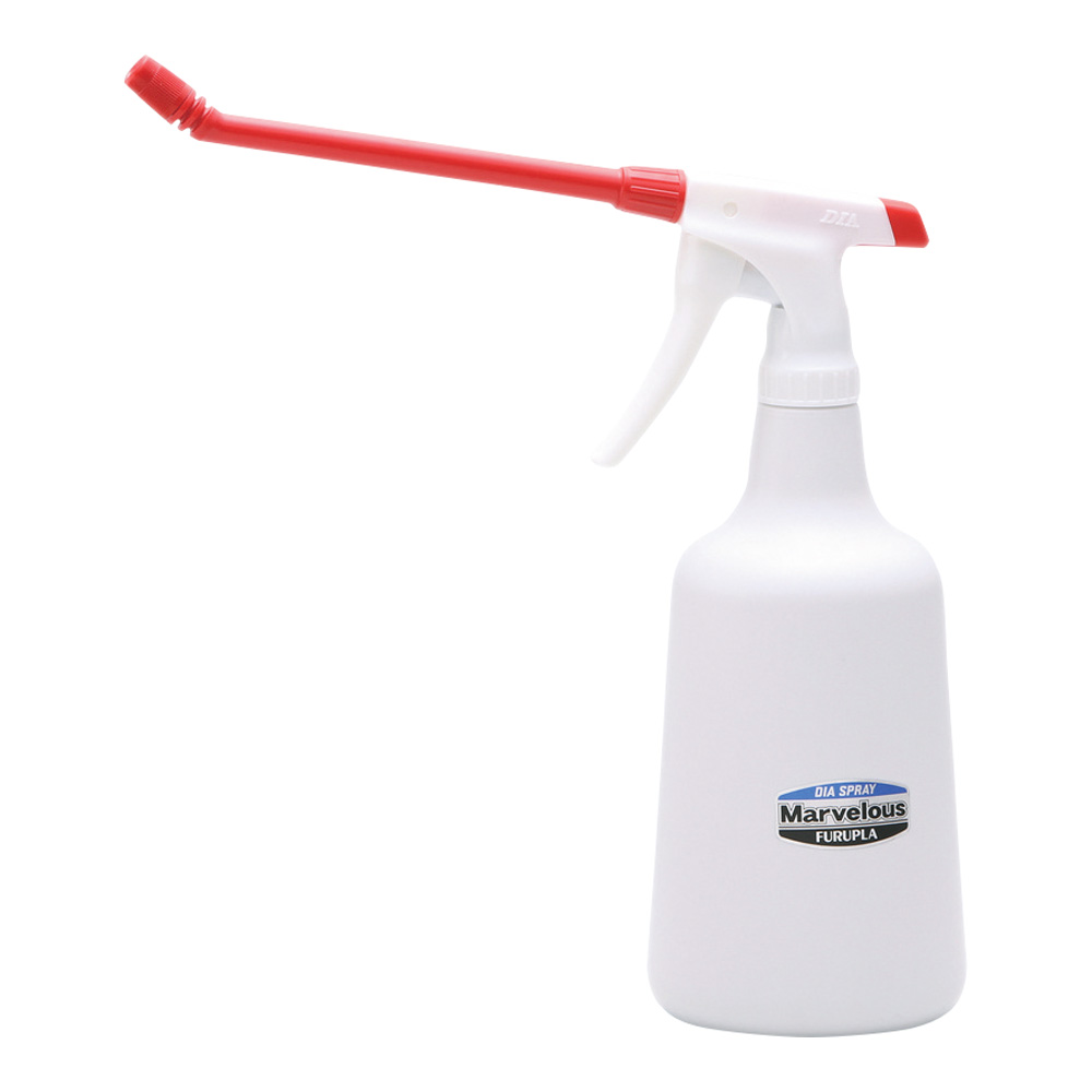 マーベラス（アルカリ系耐用スプレーボトル）レッド 18cm角度ロングノズル 1000mL画像