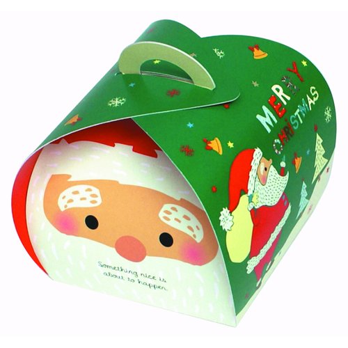 ギフト箱 バルーンBOX クリスマス ヤマニパッケージ バルーンが浮かぶ華やかな箱のトップビュー
