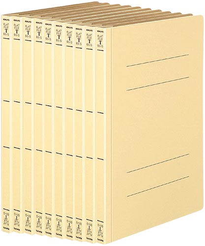 フラットファイルＴ　Ａ４縦　黄　１０冊画像