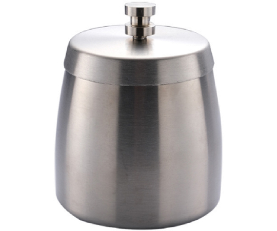 フタ付きステンレス灰皿 シルバー画像