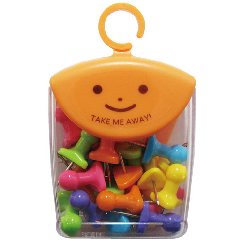 ﾂﾚﾃｯﾃ ｲﾝﾃﾘｱﾋﾟﾝ ﾊﾟｽﾃﾙｶﾗｰ6色ｱｿｰﾄ 1ｾｯﾄ(100本:20本×5ｹｰｽ)画像