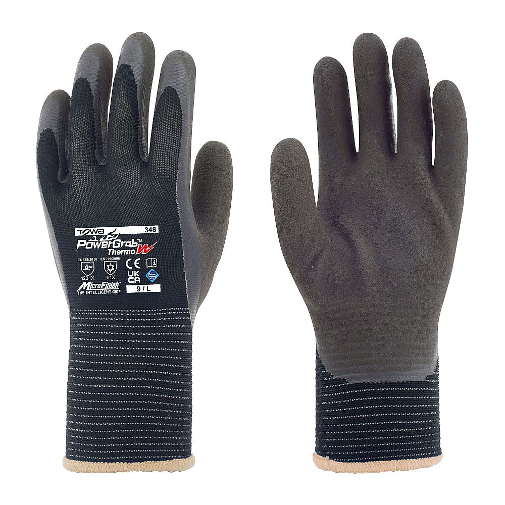 パワーグラブサーモW ブラック L画像