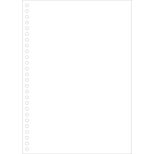 両面白紙 (B5縦･26穴) 単票 1箱(2000枚)画像