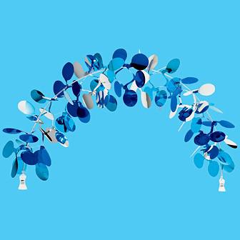 水玉ドットアーチクリップ画像