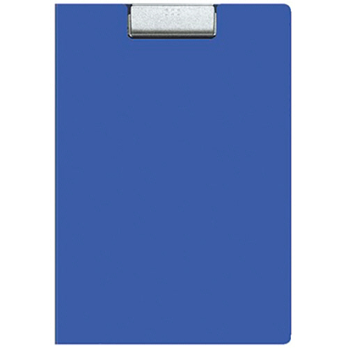 ｸﾘｯﾌﾟﾎﾙﾀﾞｰ(ｶﾊﾞｰ付き用箋挟･PP) A4 青 1ｾｯﾄ(10枚)画像