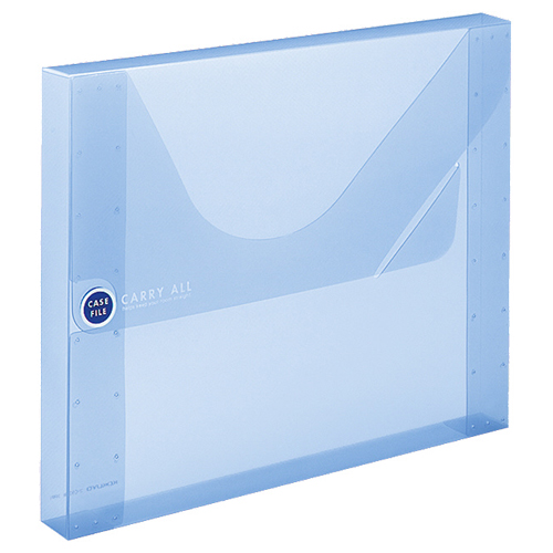 ｹｰｽﾌｧｲﾙ(ｷｬﾘｰｵｰﾙ) A4ﾜｲﾄﾞ 青 1ｾｯﾄ(5冊)画像