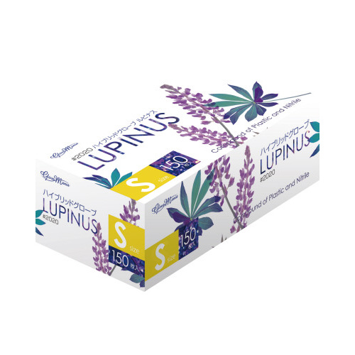 ハイブリッドグローブ　ルピナス粉無１５０枚Ｓ×１２画像