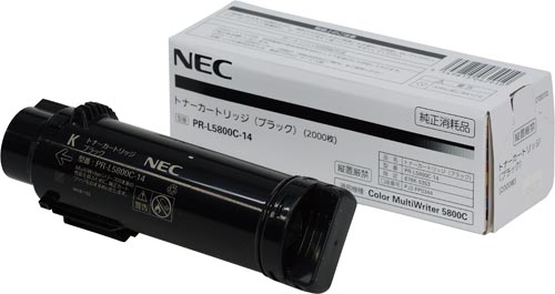 純正トナー　ＰＲ－Ｌ５８００Ｃ－１４　ブラック画像