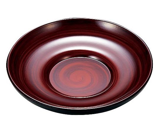 樹脂茶托 杢目 5枚入 なめらかな木目が美しい樹脂製の茶托が5枚並んでいる様子