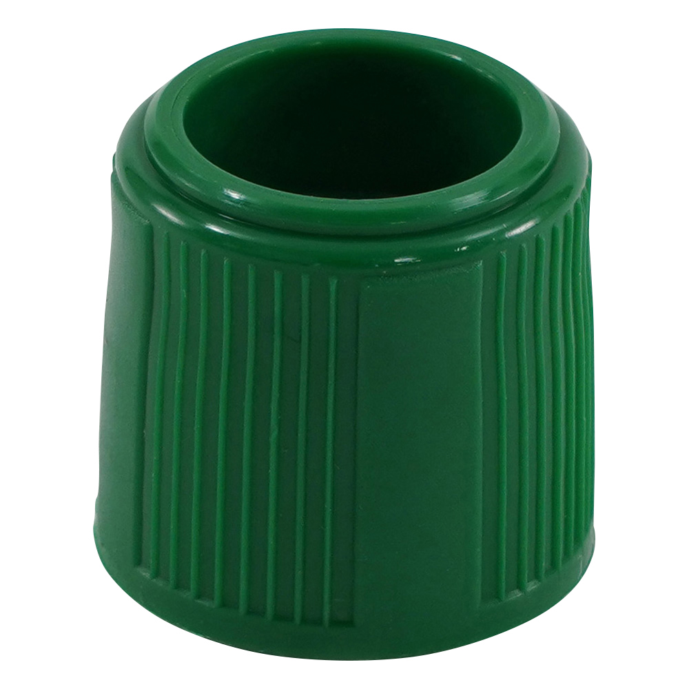 サンプルチューブ（外ネジ）用キャップ 緑 1000個入画像