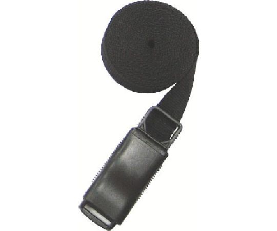 樹脂バックル付結束ベルト 鍵付Bタイプ 25mm 黒画像