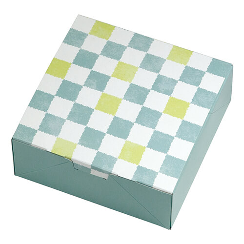 ルミアサービス箱４個　格子　そら色画像