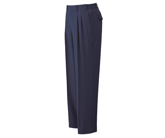 春夏作業服 帯電防止JIS適合 IEC対応 クリーンウェア 高機能スラックス ネイビー 5L画像