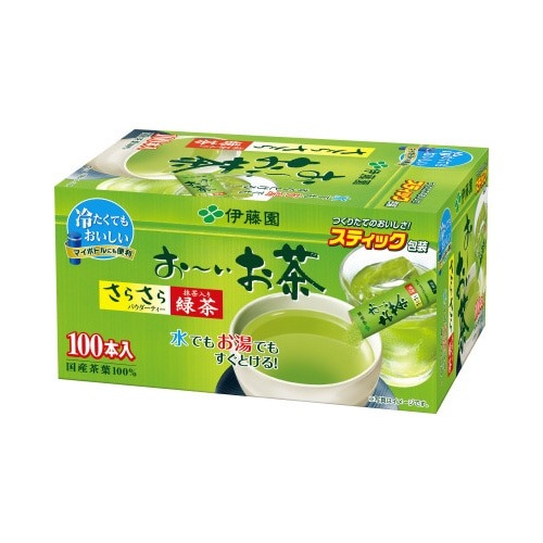おーいお茶抹茶入さらさら緑茶スティック１００本×３画像