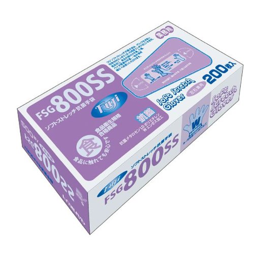 ポリ手袋 フジソフトストレッチ抗菌手袋 SS画像