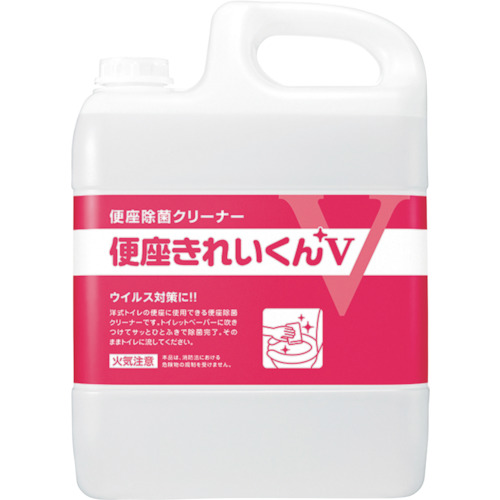 サラヤ トイレ用洗剤・除菌剤 便座きれいくんV 容量5L画像