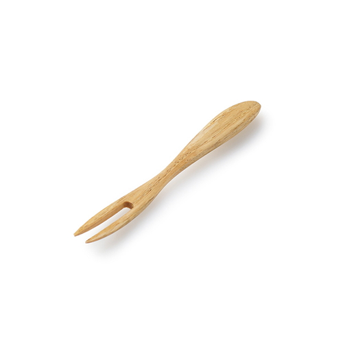 フォーク 二又 12cm 栗の木 天然木 カトラリー画像