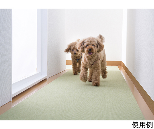 おくだけ吸着ロングマット　60×200cm　グリーン