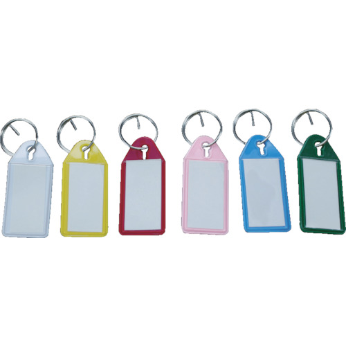 ＴＲＵＳＣＯ　ソフト名札キーホルダー　黄　５０個入画像