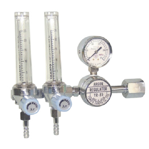 二連式流量計付アルゴン用圧力調整器　YR-85F2　1個画像