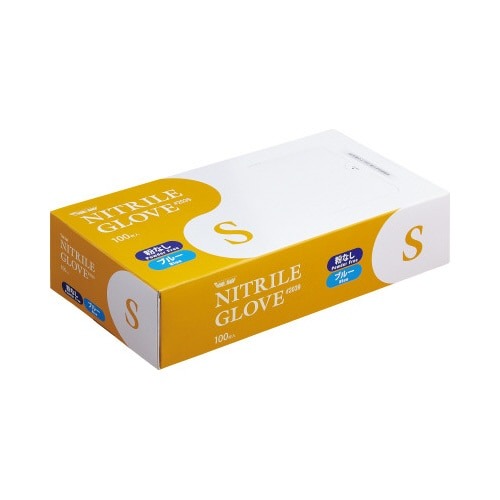 ニトリル手袋＃２０３９　粉無　Ｓ　青１００枚×１０画像