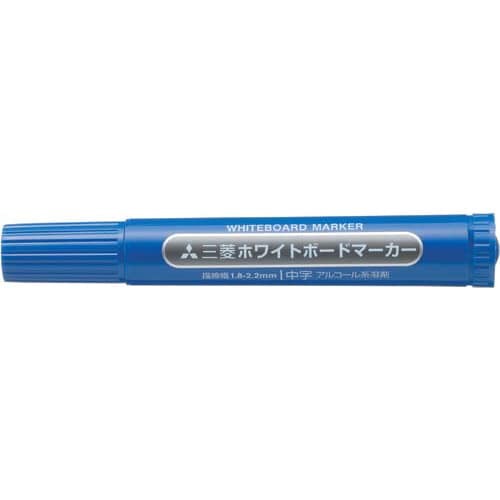 ホワイトボードマーカー　中字丸芯　青画像