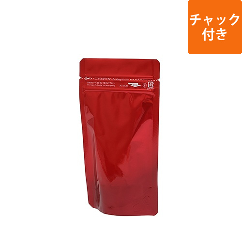 セイニチ ラミジップ アルミ赤  チャック付きスタンド袋（100×130×底マチ30mm)画像