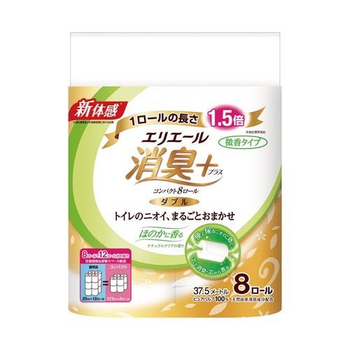 エリエール　消臭＋トイレット　ほのかに香る８Ｒ画像