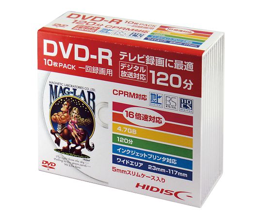 メディアディスク　DVD-R　10枚入画像